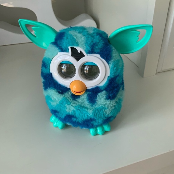Vintage 2012 Furby Boom Blue Aqua Wave HASBRO Interactive Electronic Talking Toy - Picture 8 of 10